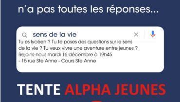 Parcours Alpha Jeunes  soiree de lancement