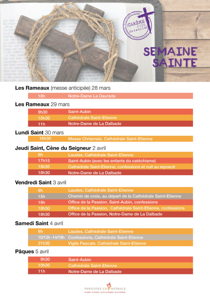 2026 HORAIRES SEMAINE SAINTE V2
